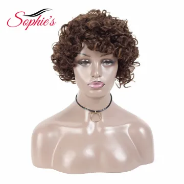 Different Colors Loose Deep Short Human Hair Wig In Stock