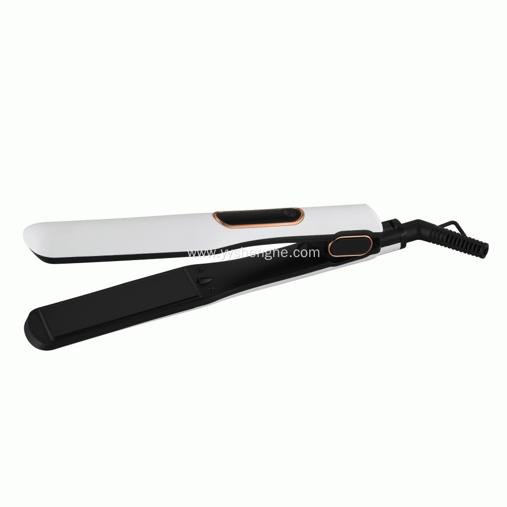 Hair straightener with digital display