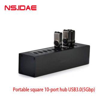 10 Port USB Transmisi Berkelajuan Tinggi 5GBP