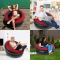 Folding Flocking Round Lazy Single Beach Air Sofa