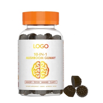 Vegan Memory Recall Brain Supplement Mushroom Gummies