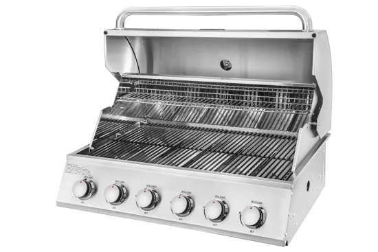 6 burner gas bbq with rotisserie