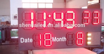 large electronic prayer clock with time temperature