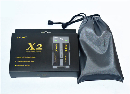 Enook X2 carregador 18650 carregador de bateria