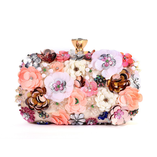 Haute Couture Floral Clutch Bag Dinner Bag Women