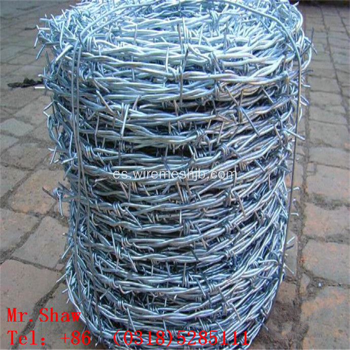 Alambre de púas galvanizado para protección