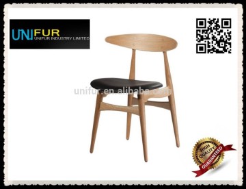 Replica Hans Wegner upholstered side CH33 dining chairs with backrest