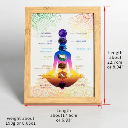 Seven Chakras Crystal Photo Frame - Wholesale Home Gift