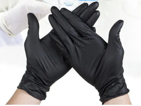 Gants en caoutchouc nitrile de qualité alimentaire