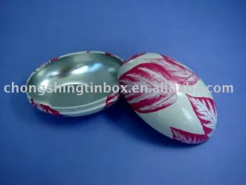 Fancy egg shape soap box