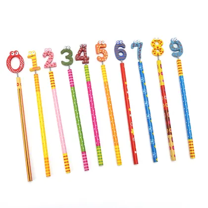 Kawaii Colored Wooden Pencil with Eraser - Free Samples Promotion