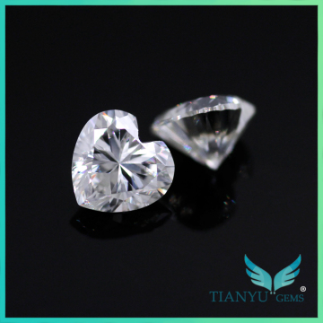 Moissanite wholesale Heart shape 6*6mm moissanite wedding sets