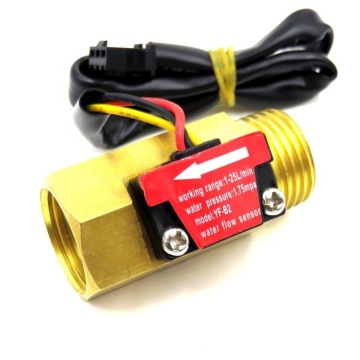 YF-B2 4 Point Water Heater Water Flow Sensor with Hall Effect Pulse Meter G12 Interface