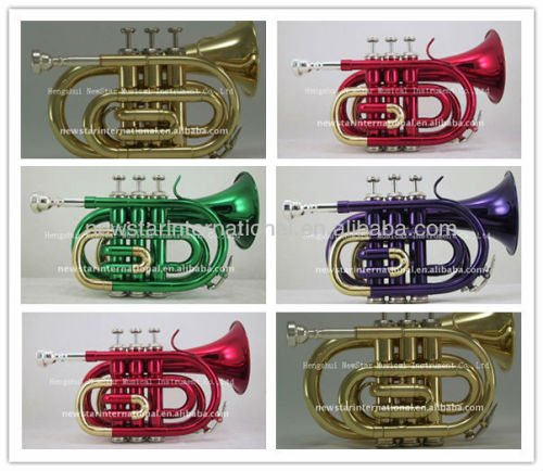 Colorful Pocket trumpet HPL-904C