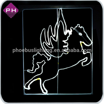 Flying horse motif light for outdoor