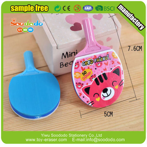 Mini de forma 3D esporte PingPang Eraser para crianças