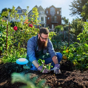garden speaker with light