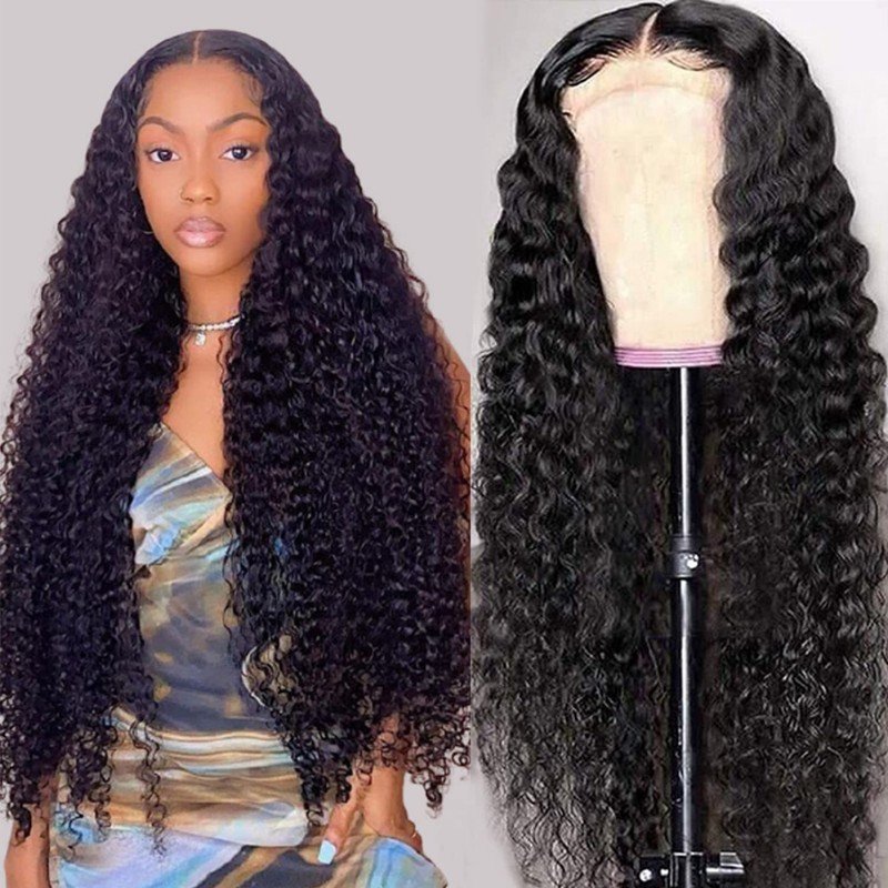 I-Wholesale esobala ye-HD ejulile ye-wavy curly hair hace hair lard front wangaphambilini i-wig eluhlaza, i-pret sacred lace Front Figs yangaphambili