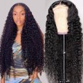 I-Wholesale esobala ye-HD ejulile ye-wavy curly hair hace hair lard front wangaphambilini i-wig eluhlaza, i-pret sacred lace Front Figs yangaphambili