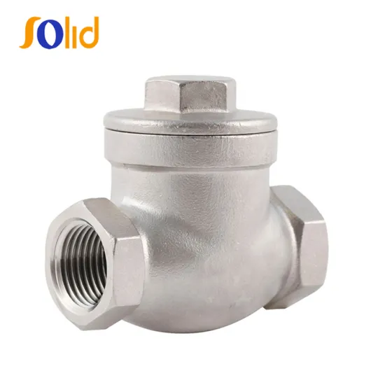 Stainless steel SS female threaded swing check valve