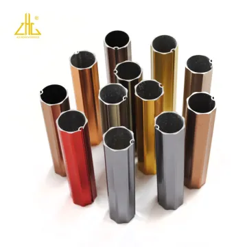 CNC Bending Welding Custom Ribbed Roller Blind Aluminum Tube with Groove