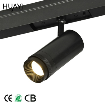 Surface-Mounted Restaurant Simple Black Metal Aluminum 12W LED Track Light
