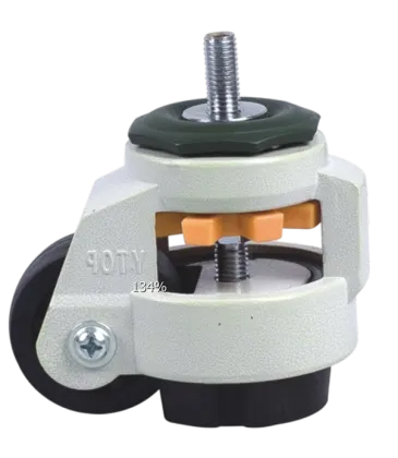 Custom Heavy Duty Swivel Plate Footmaster Retractable Self-Leveling Nylon Caster Wheel for Workbench