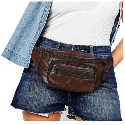 High Quality Trendy Leather Waist Bag