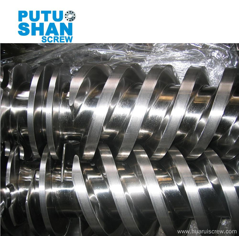 Bimetallic parallel twin screw for PVC extruder(WPC)