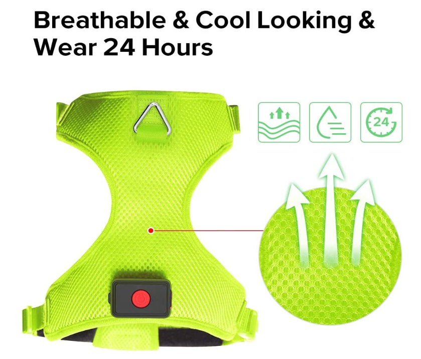 USB Rechargeable No Pull Pet Vest Harness