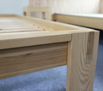 Japanese Style Solid Wood Bed Frame - Customize Simple Bed Frame