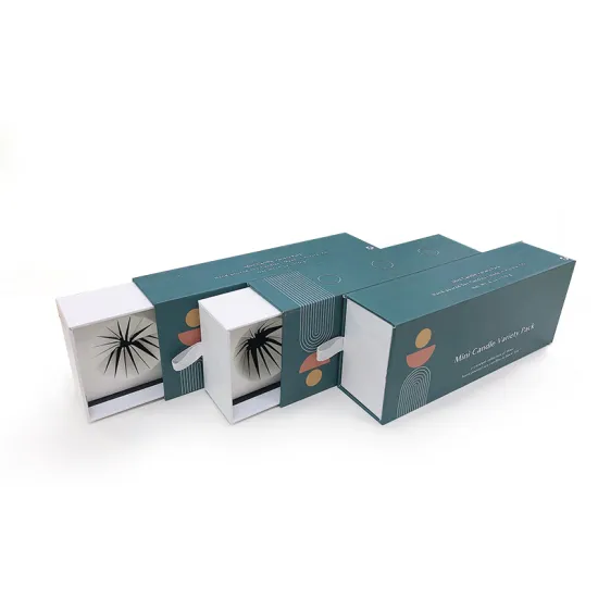Professional Design Slide Glass Bottle Drawer Paper Box