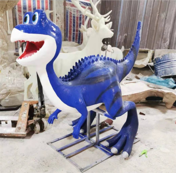Simulierte leuchtende Dinosaurier-A-Lichter