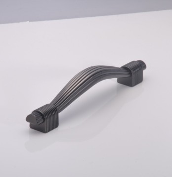 Black Brushed Zinc Door Handle Factory