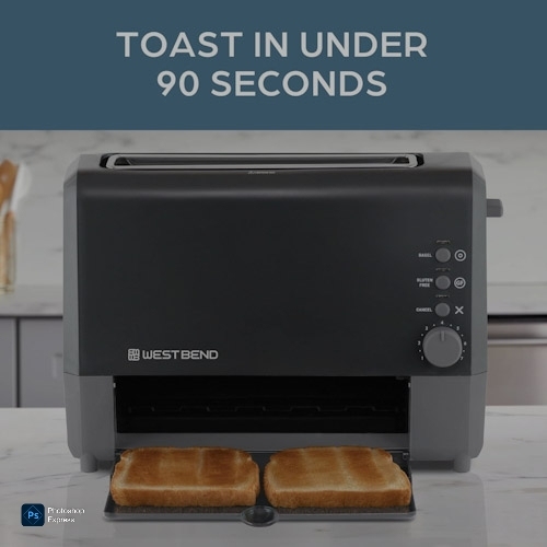 Cool Touch Toaster for Small Kitchens