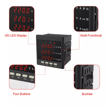 Smart Building Energy Voltmeter Medidor de energía multifuncional