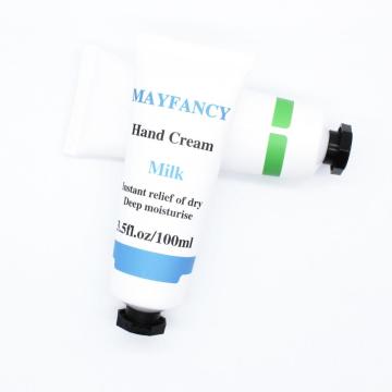 milk hand cream for moisturizing dry hand