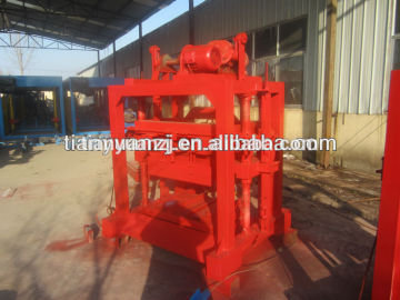 Manual Concrete Block Moulding Machine QT4-40, QTJ4-40 from Huarun Tianyuan factory