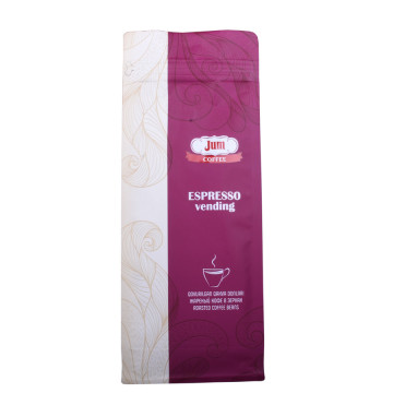 Laminated block bottom 2 oz foil coffee bags wholesale
