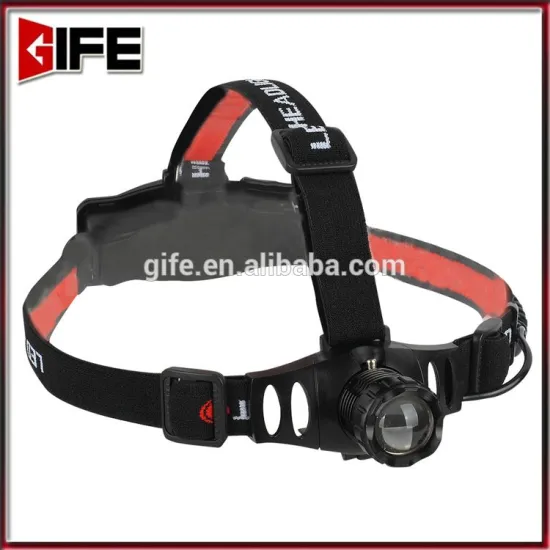 GF-8017 Factory Bulk Sale 3watt led High Power 180lumen Zoom Focus running head lamps
