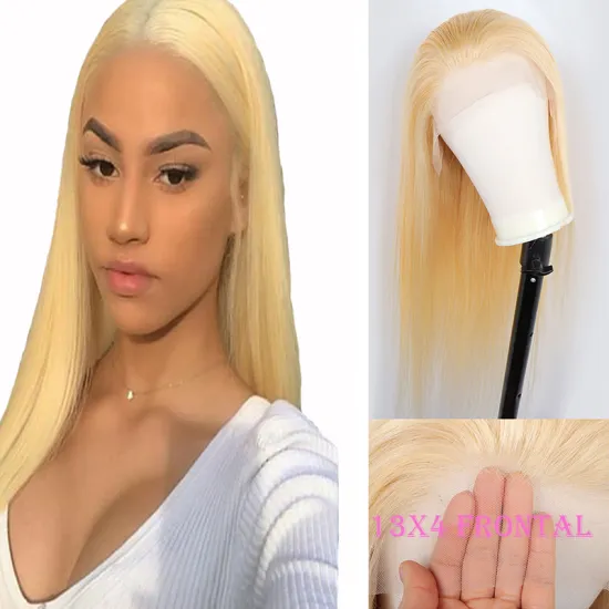 Transparent 613 blonde hd human hair lace front wig,lace 100% virgin human hair wig,front lace brazilian hair wig vendors