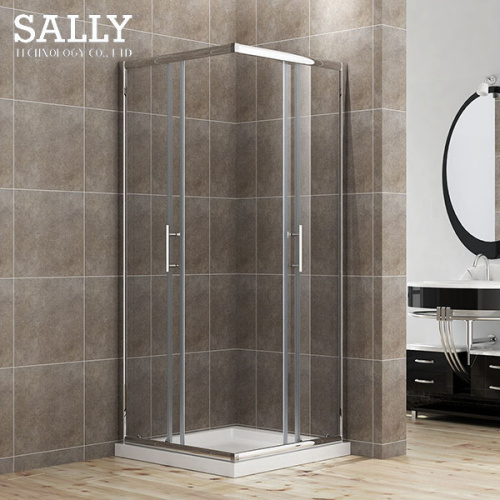 SALLY Conrner Entry Cabinet Shower Sliding Doors Enclosure