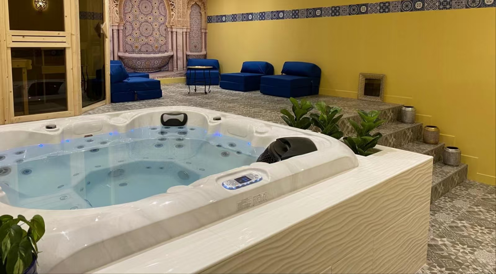 in-ground hot tub
