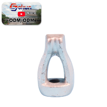 Galvanized Bolted Single Strand Eyelets with Hex Nut for Secure Installations