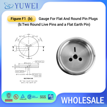 AS/NZS 3112 Figure F1 Test Gauge For Flat And Round Pin Plugs Australia and New Zealand Standard
