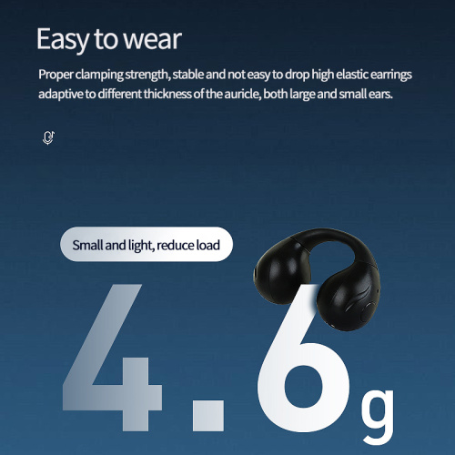 Ear Clip TWS Earbuds with Mental Aluminum Base