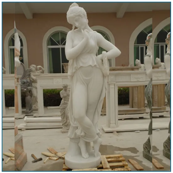 Life Size White Marble Lady sculpture