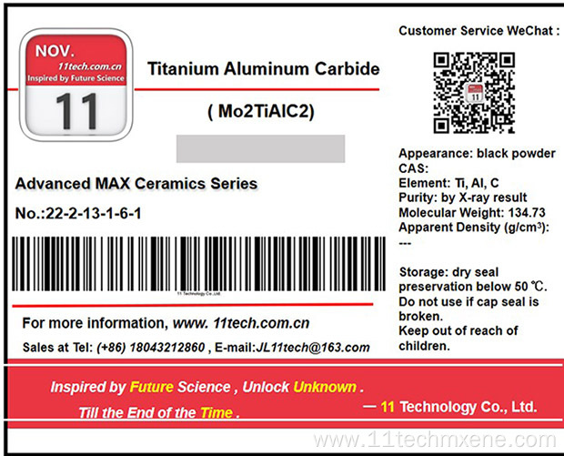 Exclusive chemical material Mo2TiAlC2 Black powder