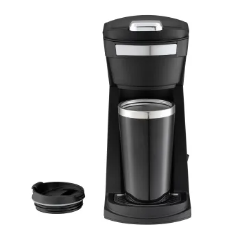2-in-1 K-Cup Capsule Coffee Machine with Light Indicator