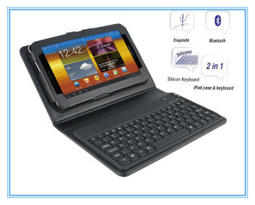 Folding Waterproof Eco - Friendly Silicon Flexible Bluetooth Keyboard For 7 Inch Laptop